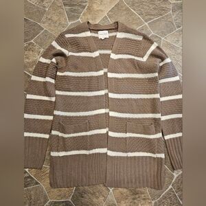Women's Striped Cardigan Sweater